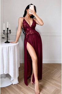 Kırmızı babydoll gecelik görünüm