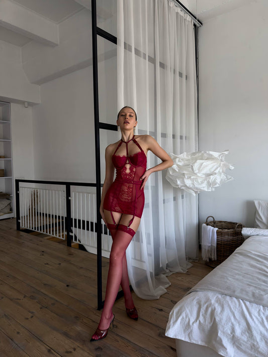 Babydoll Çoraplı Siyah 2 - babydoll corapli siyah 2 siyah