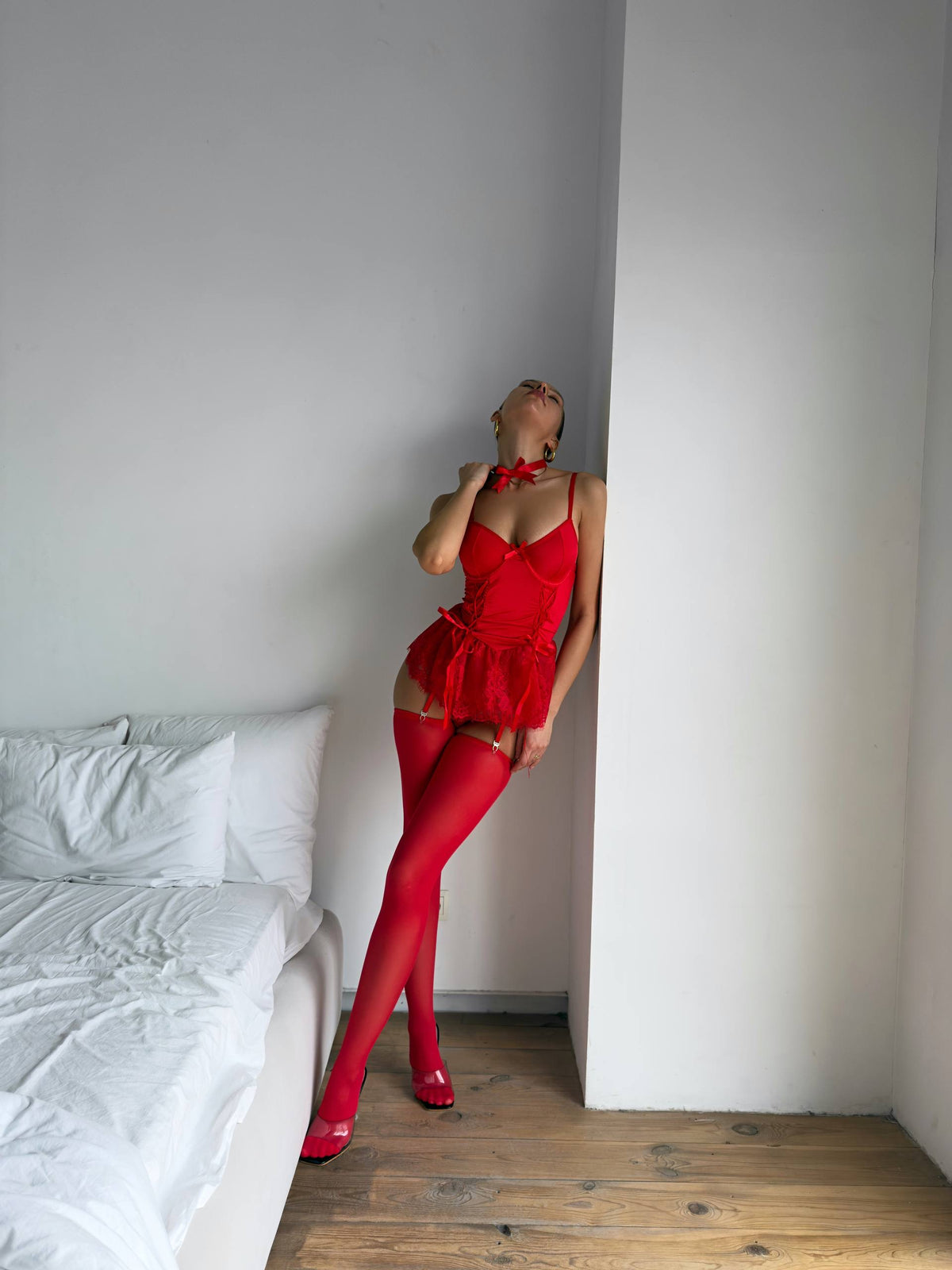 Merl Babydoll - merl babydoll kirmizi
