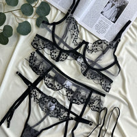 Şeffaf Garter Set - seffaf garter set