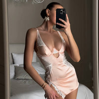 Saten Gecelik - saten gecelik pudra